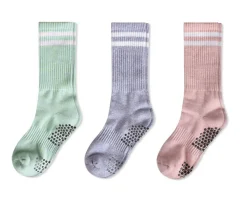 Colorful Non-slip Athletic Crew Socks
