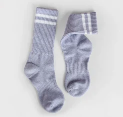 Colorful Non-slip Athletic Crew Socks