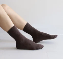 Colorful Ribbed Crew Women Socks