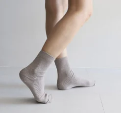 Colorful Ribbed Crew Women Socks