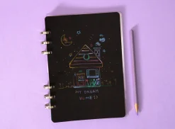 Colorful 6 Ring A5 Plain Note Refill