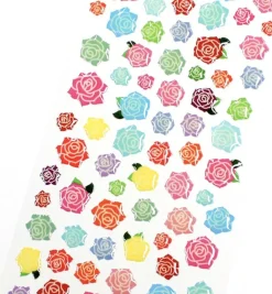 Colorful Rose Deco Sticker