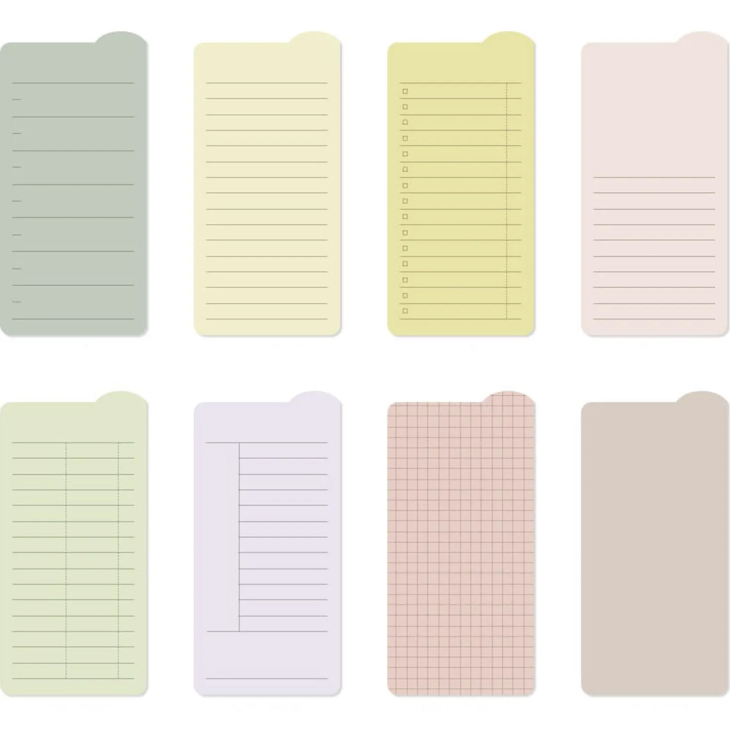 Colorful Rounded Edge Index Sticky Note