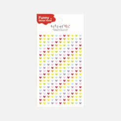Colorful See-through Heart PVC Sticker