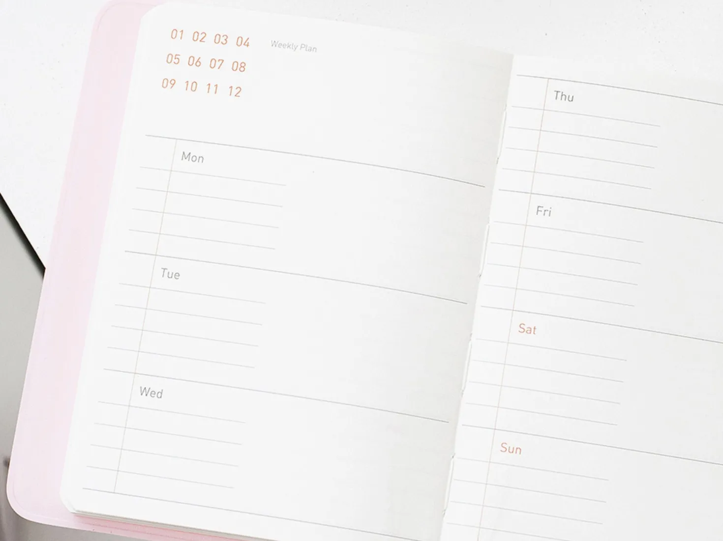 Colorful Weekly Diary Scheduler v8