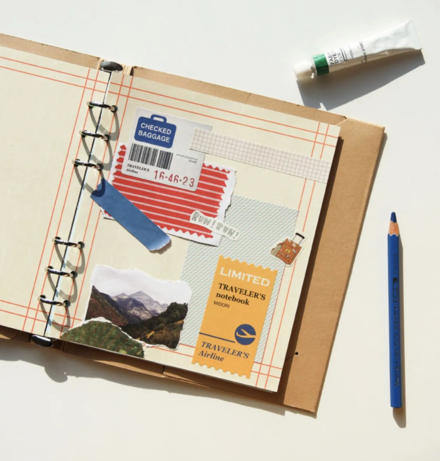 Color Pencil Drawing 6 Ring A6 Wide Note Refill