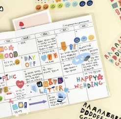 Color Recipe Alphabet Removable Sticker