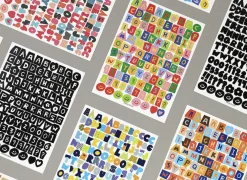 Color Recipe Alphabet Removable Sticker