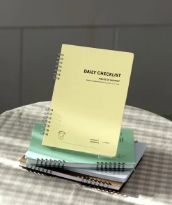 Compact A5 Hardcover Checklist Notebook