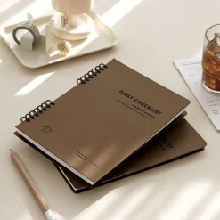 Compact A5 Hardcover Checklist Notebook