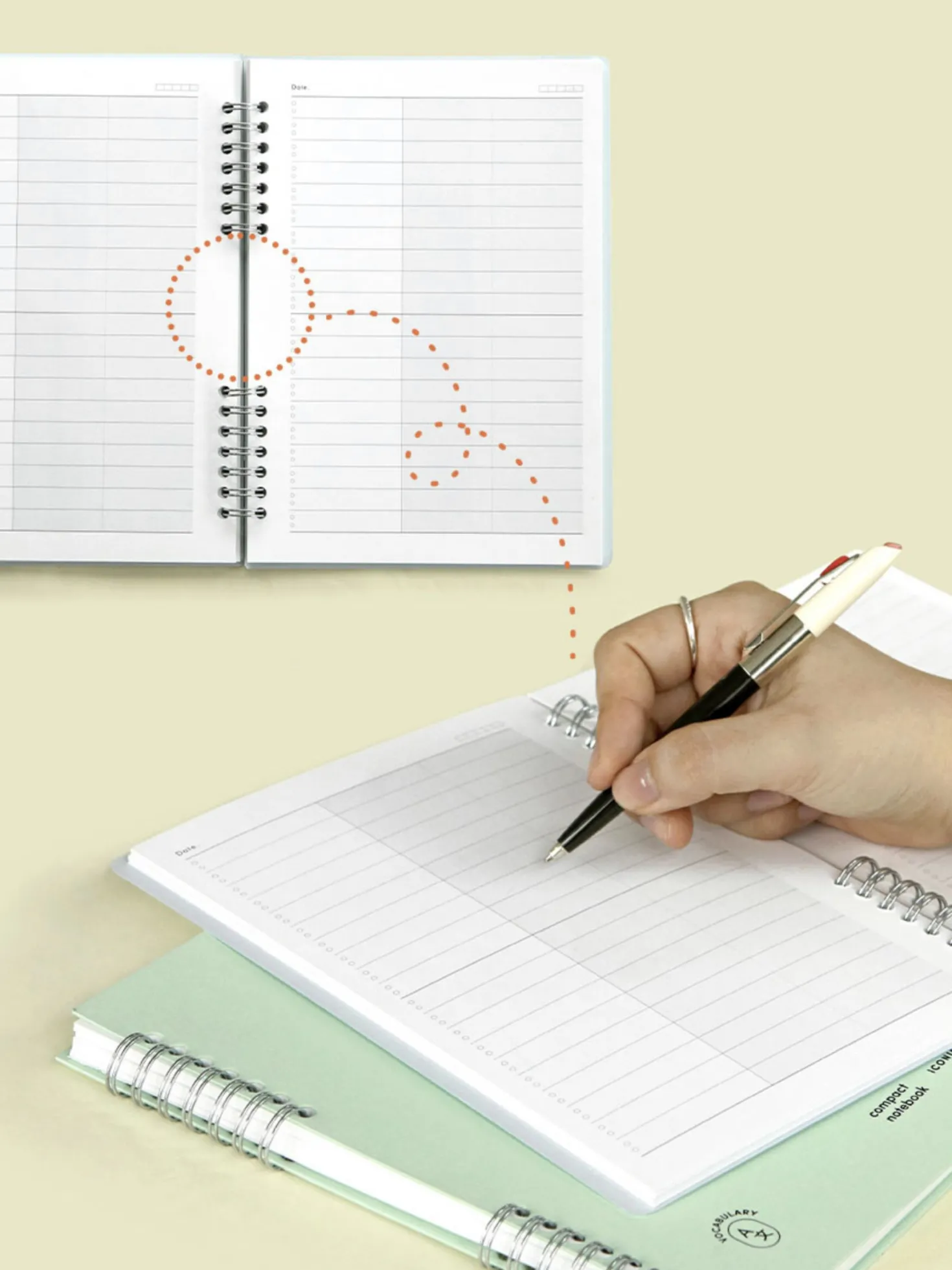 Compact A5 Hardcover Word Notebook