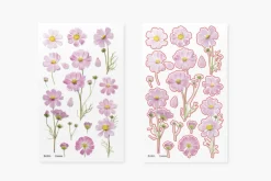Cosmos Pressed Flower Sticker