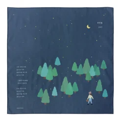 Cotton Illustration Handkerchief