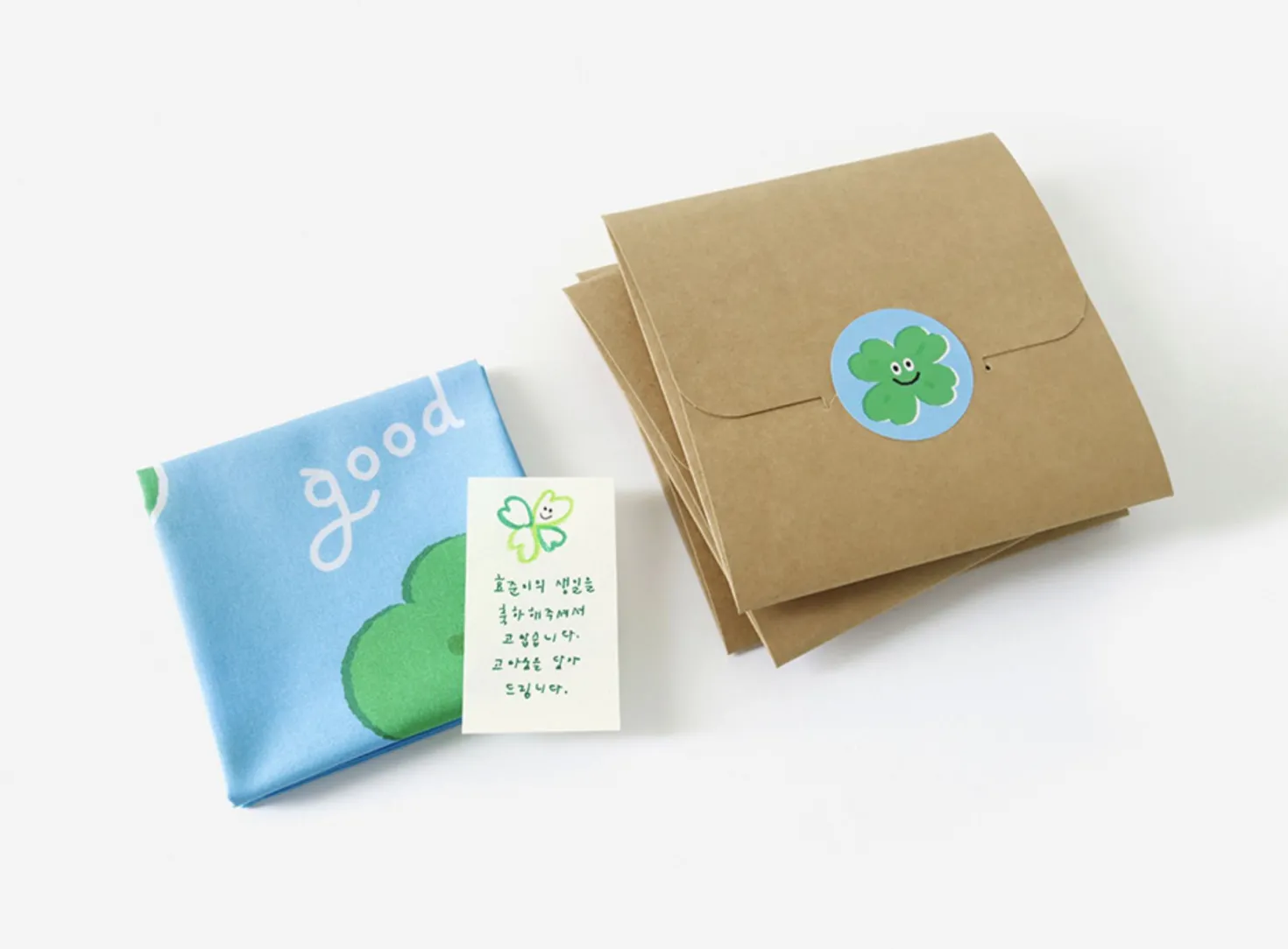 Cotton Illustration Handkerchief