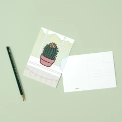 Cozy Home Houseplant Postcard