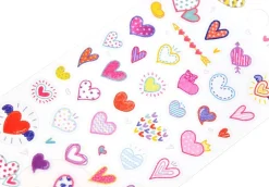 Crayon Heart Deco Sticker