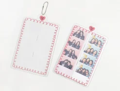 4 Cut Double Photo Holder Key Chain