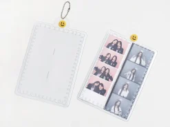 4 Cut Double Photo Holder Key Chain