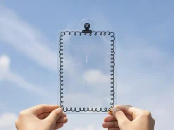 4 Cut Double Photo Holder Key Chain