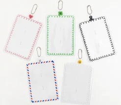 4 Cut Double Photo Holder Key Chain