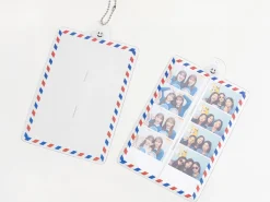 4 Cut Double Photo Holder Key Chain