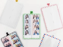 4 Cut Double Photo Holder Key Chain