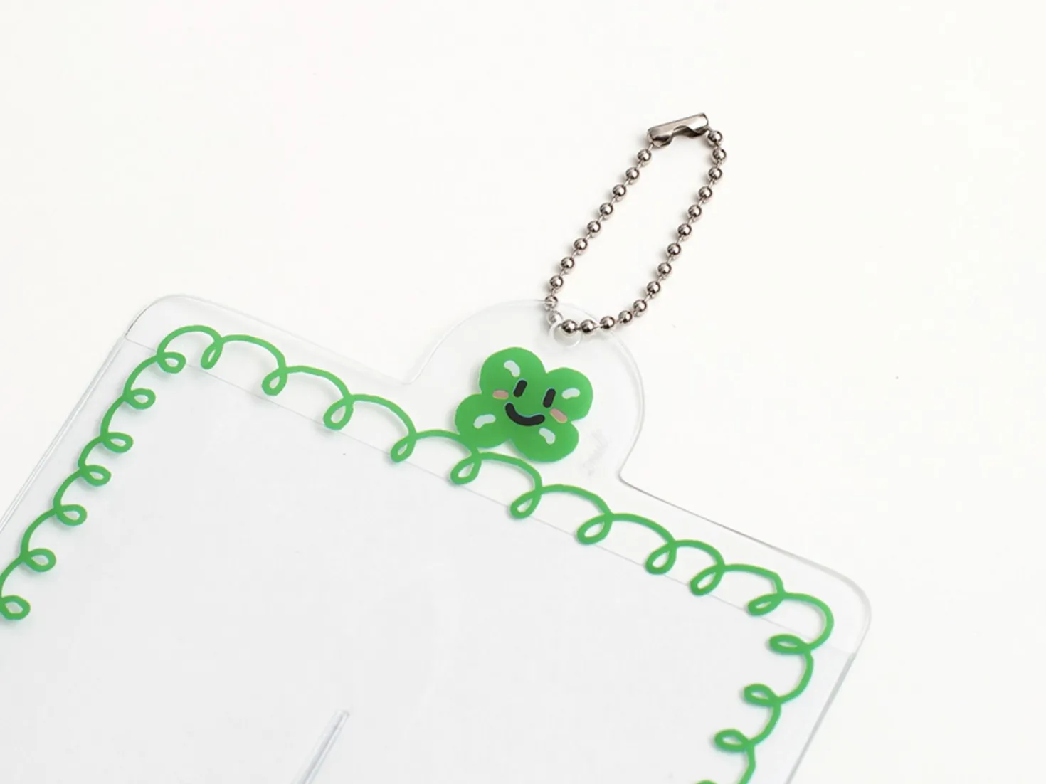 4 Cut Double Photo Holder Key Chain