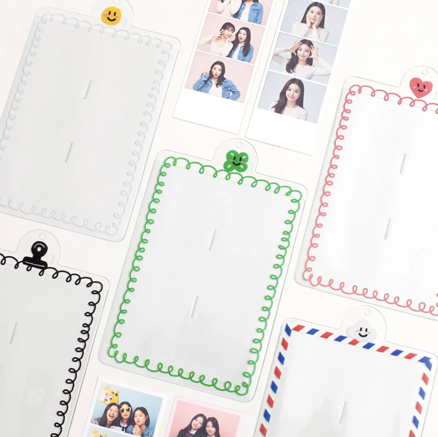 4 Cut Double Photo Holder Key Chain