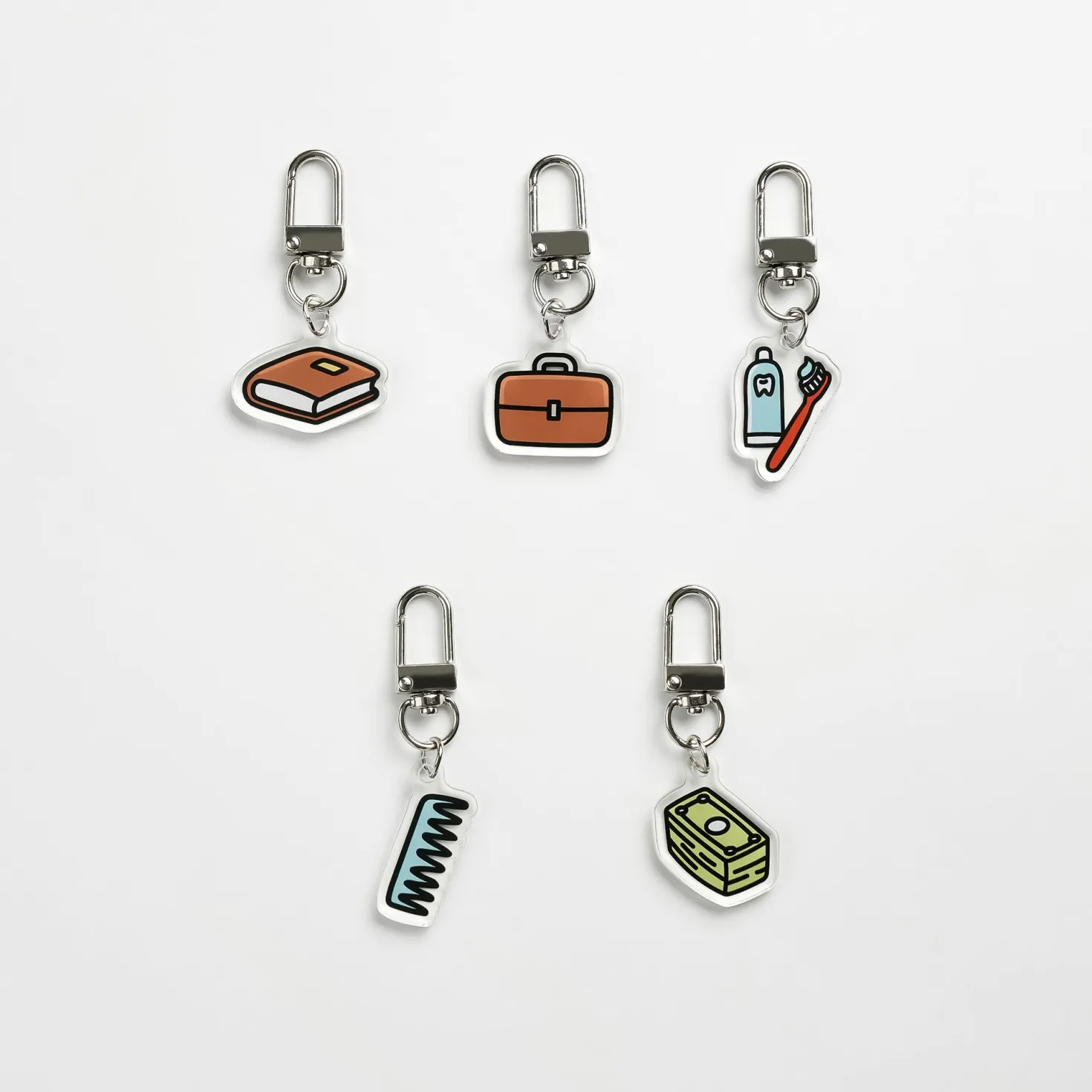 Daily Routine Acrylic Key Ring
