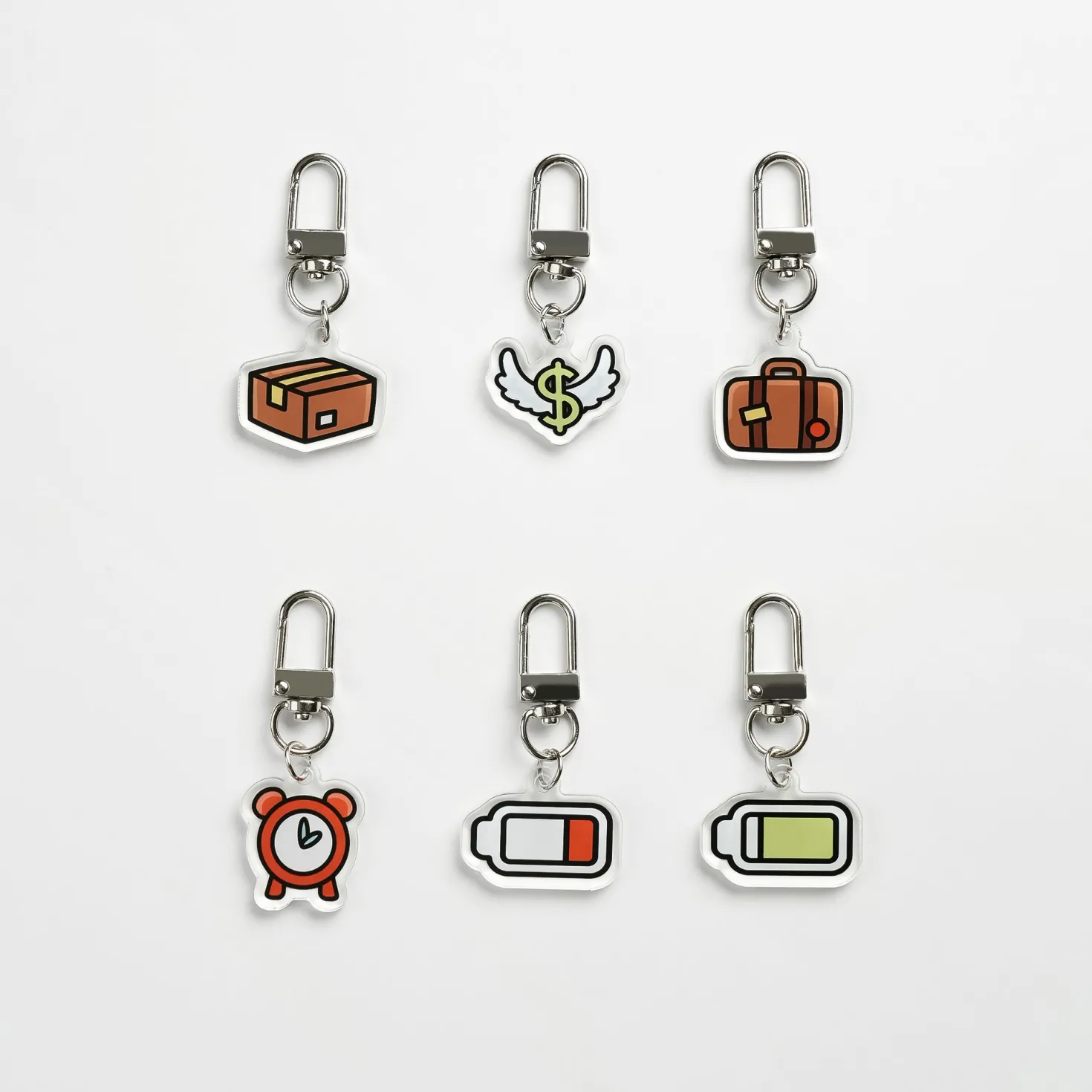 Daily Routine Acrylic Key Ring