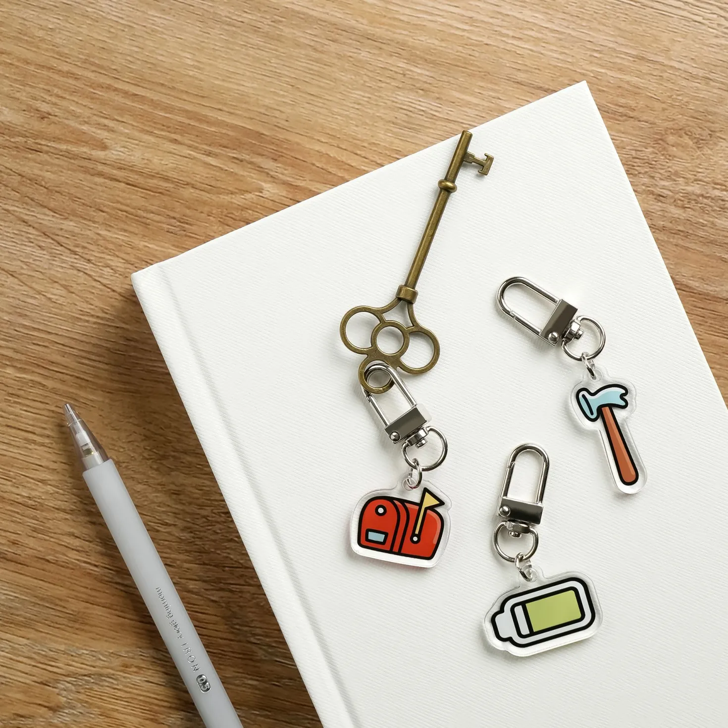 Daily Routine Acrylic Key Ring