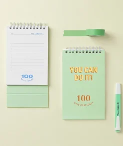 100 Days Challenge Desk Planner