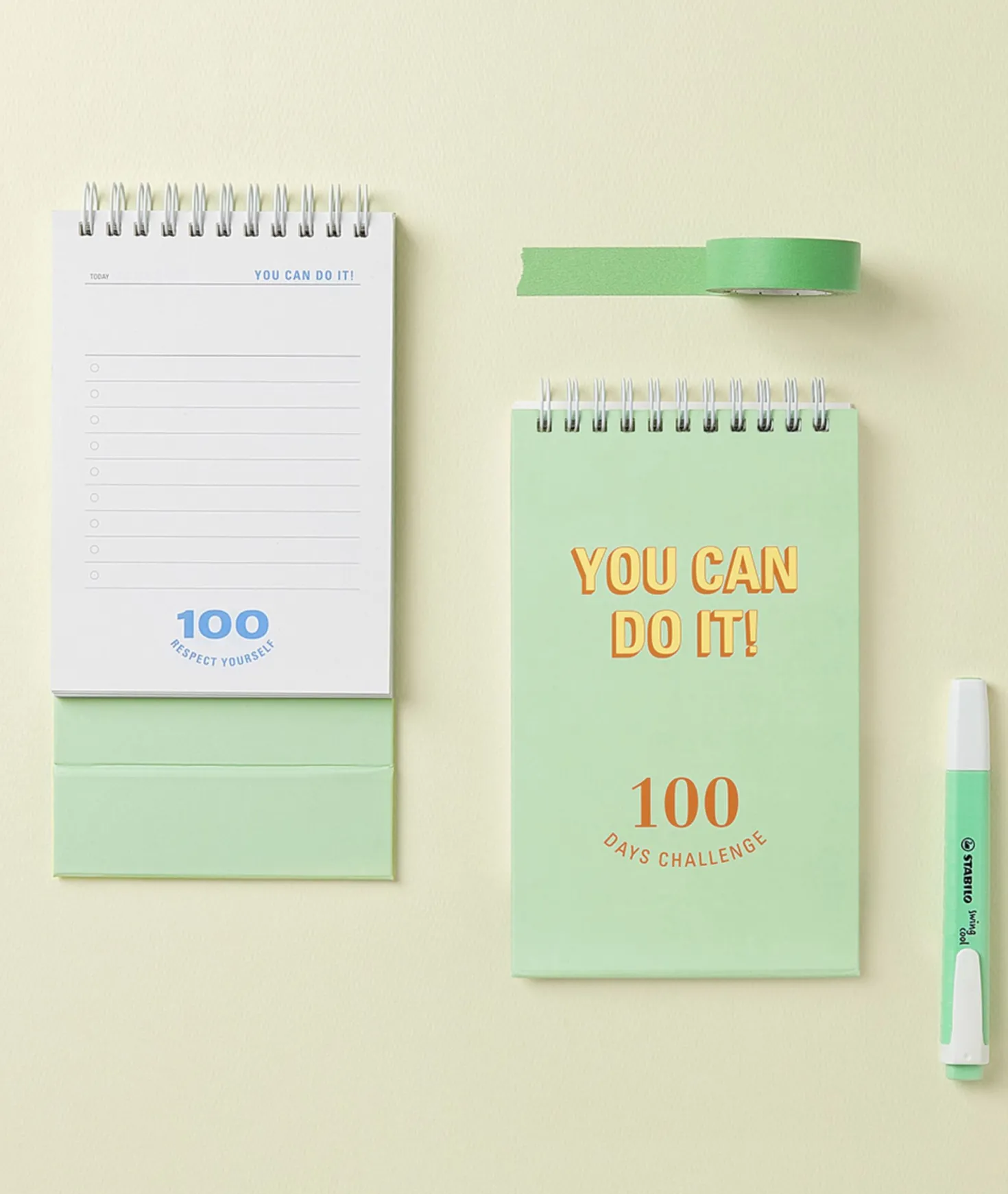 100 Days Challenge Desk Planner