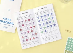 30 Days Goal Tracking Slim Notebook