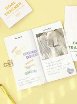 30 Days Goal Tracking Slim Notebook