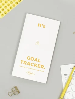 30 Days Goal Tracking Slim Notebook
