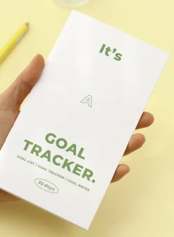 30 Days Goal Tracking Slim Notebook