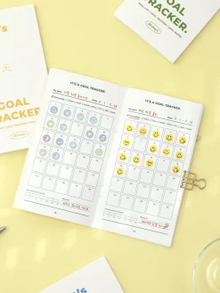 30 Days Goal Tracking Slim Notebook