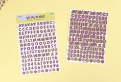 3D Fun Mix Alphabet Removable Sticker