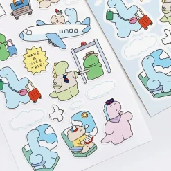 Dino's Daily Life Deco Sticker