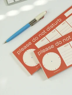 DND Weekly Schedule Notepad