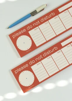 DND Weekly Schedule Notepad