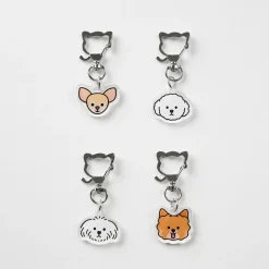 Dog Face Acrylic Key Ring
