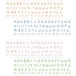 Doodle Alphabet Kiss Cut Deco Tape