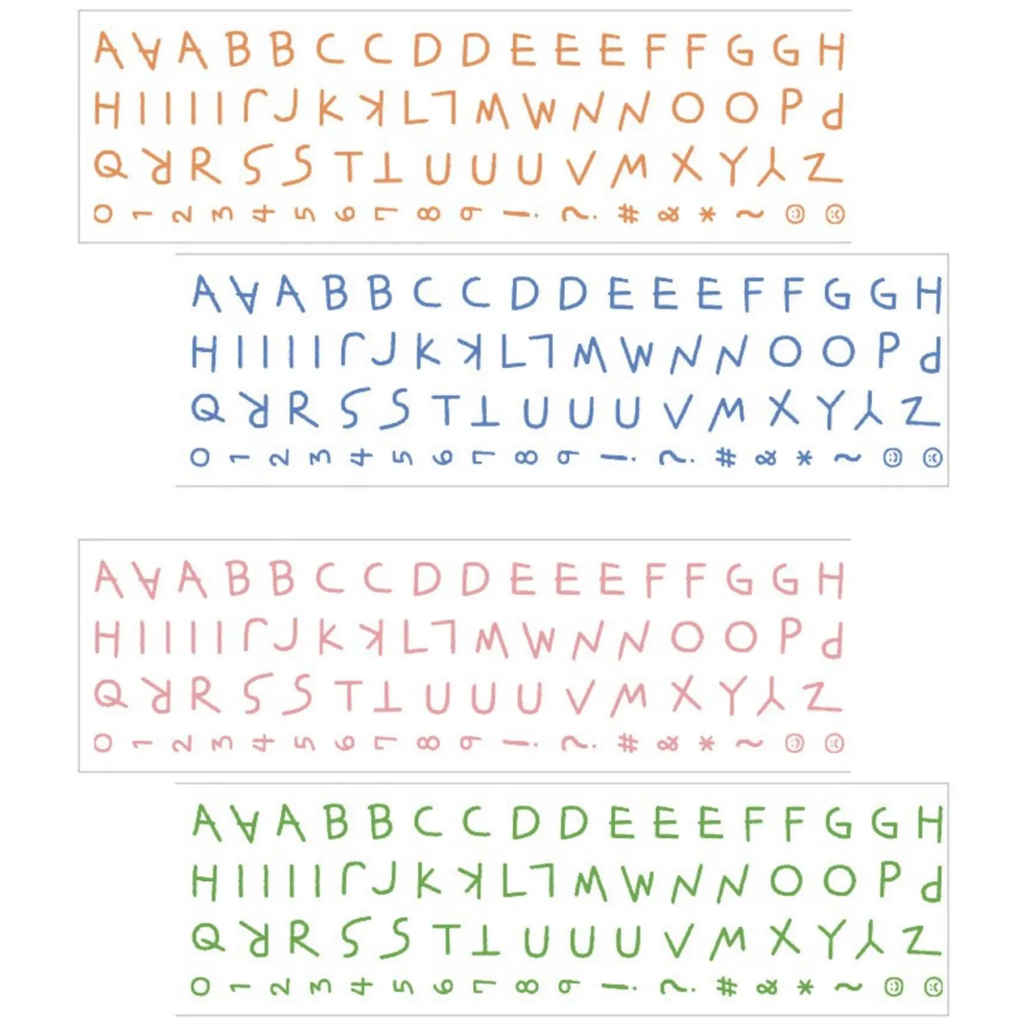 Doodle Alphabet Kiss Cut Deco Tape