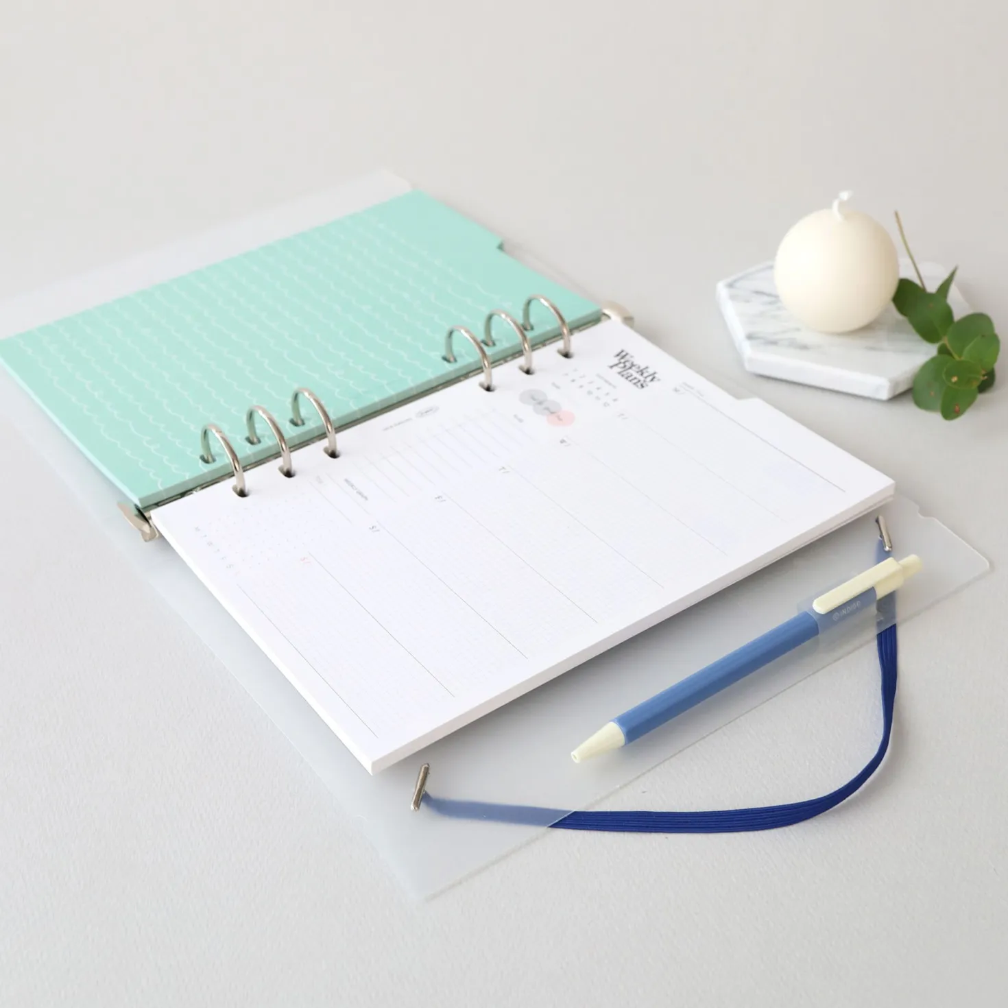 Double-sided Classy 6 Ring A5 Index Planner Refill