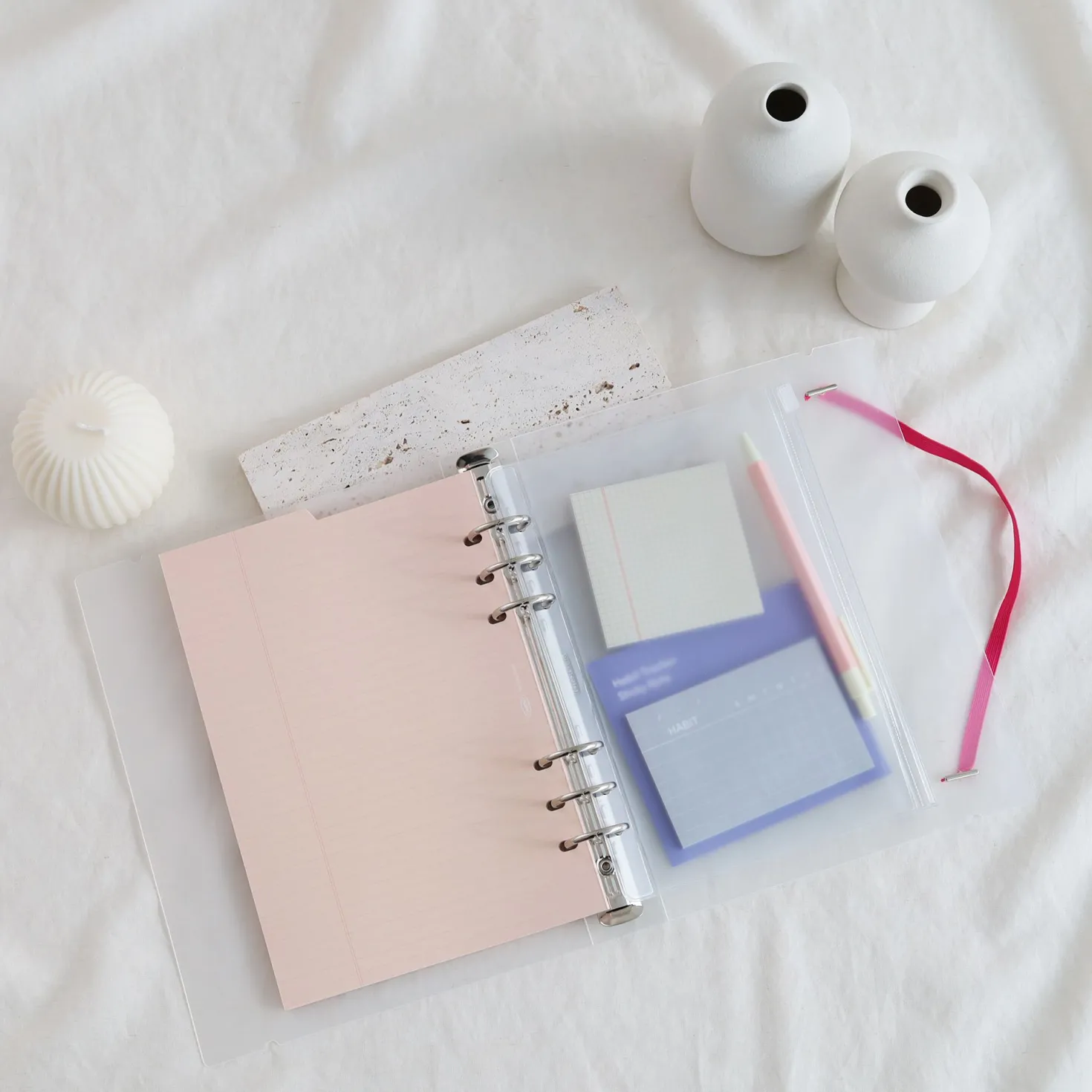 Double-sided Classy 6 Ring A5 Index Planner Refill