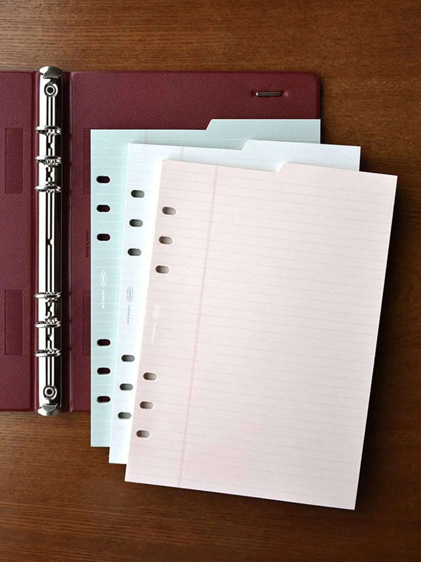 Double-sided Classy 6 Ring A5 Index Planner Refill