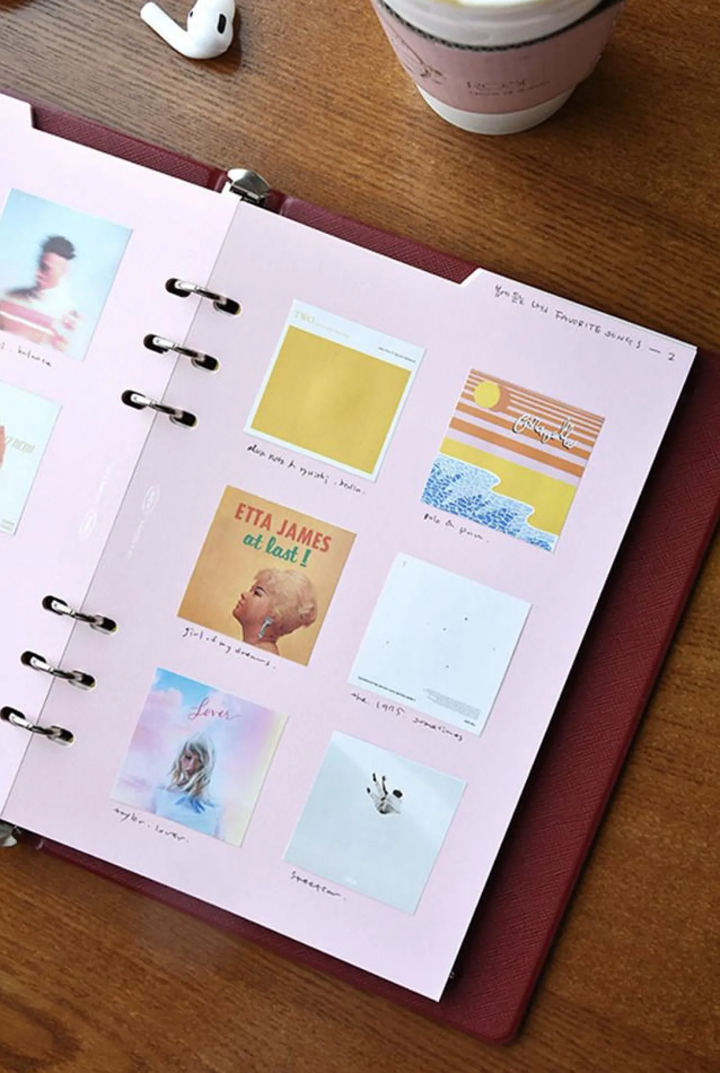 Double-sided Classy 6 Ring A5 Index Planner Refill