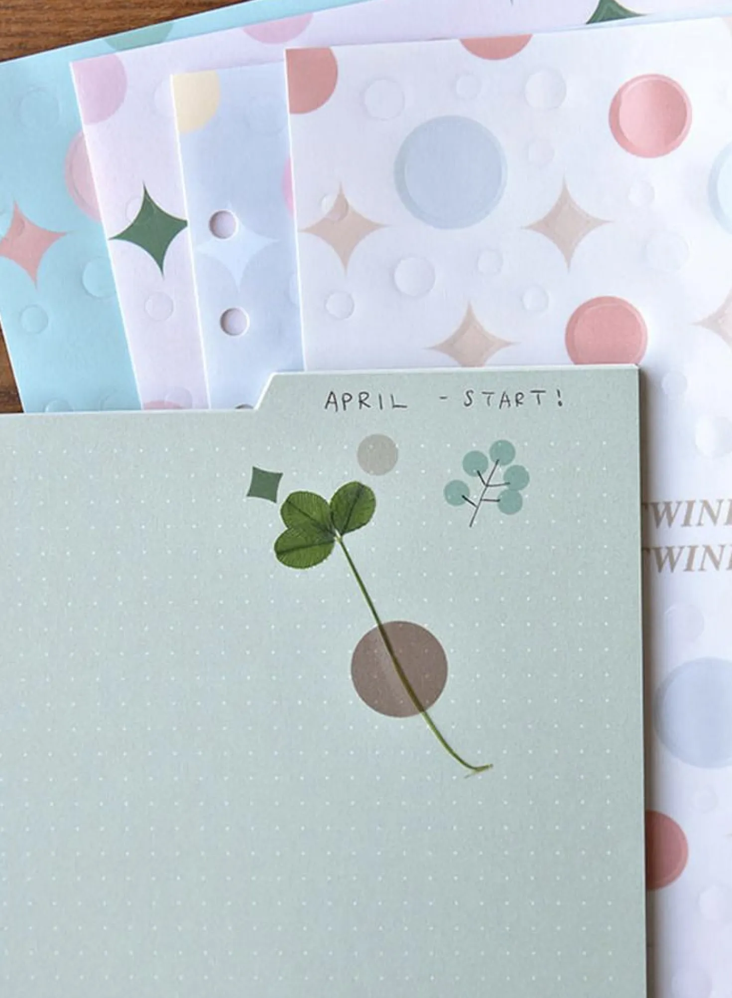 Double-sided Classy 6 Ring A5 Index Planner Refill